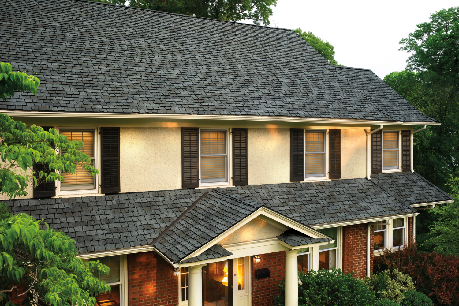 Roof cleaning before and after Florida showing dramatic shingle restoration